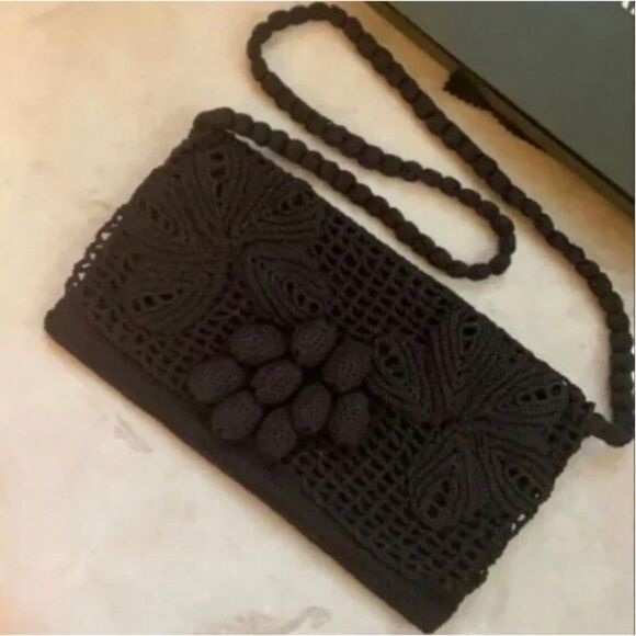 *RARE* CHANEL *Cruise* VTG #OldMoney Crochet Mini Flap Crossbody *Resortwear* - Picture 3 of 12